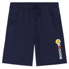 Boys White & Navy Emoji Shorts Set, 2, hi-res