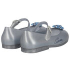 Younger Girls Blue Cinderella Jelly Shoes, 3, hi-res