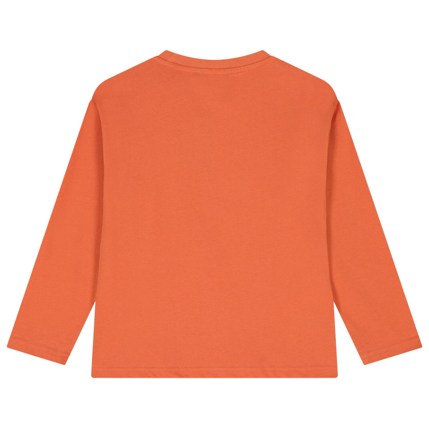 Boys Orange Skateboard Long Sleeve Top, 2, hi-res