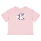 Girls Pink Logo T-Shirt, 2, hi-res