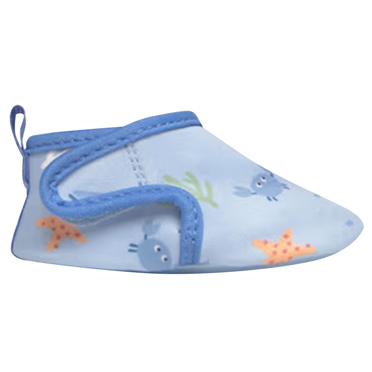 Baby Boys Blue Booties, 1, hi-res