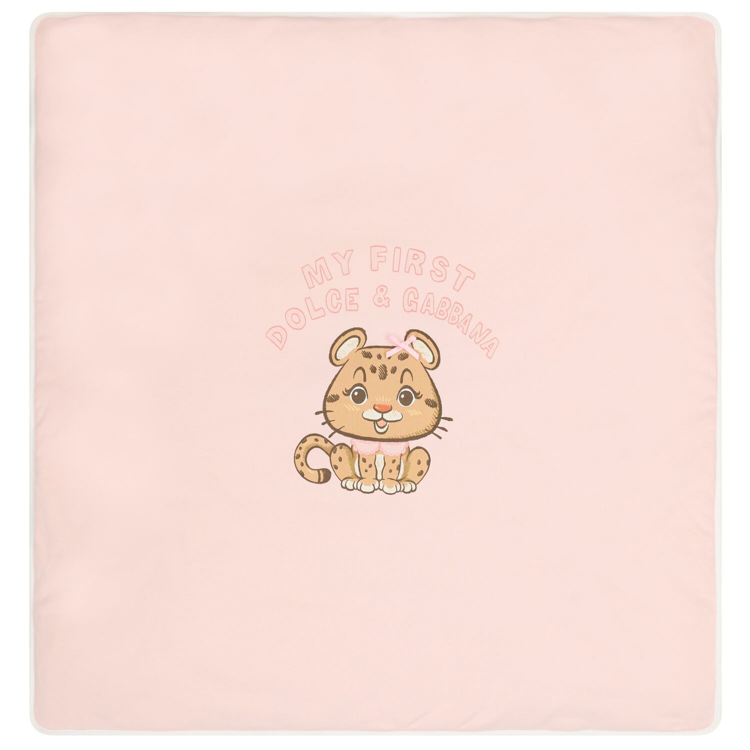Baby Pink & White Leopard Logo Blanket, 1, hi-res