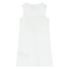 Girls White Logo Dress, 1, hi-res
