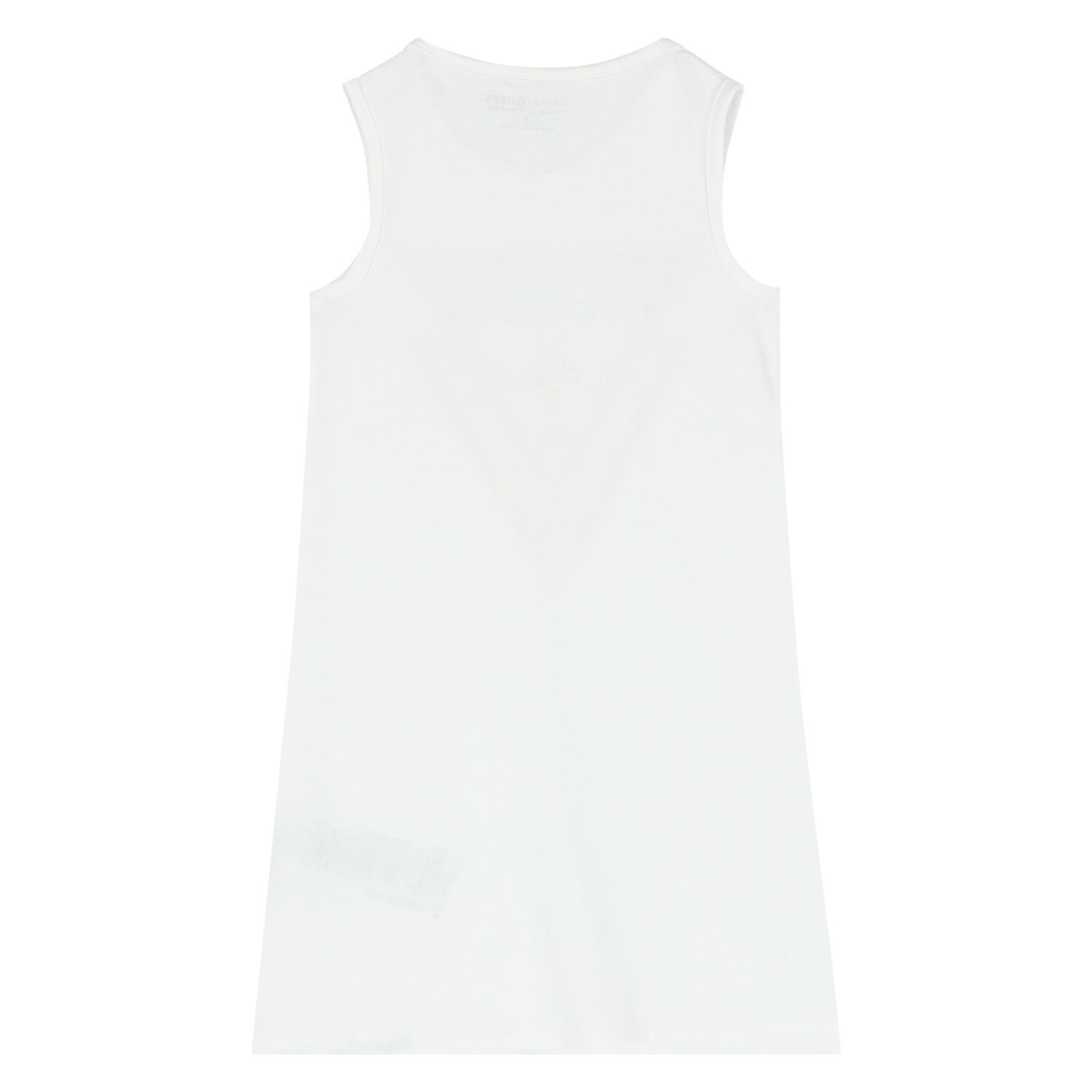 Girls White Logo Dress, 1, hi-res