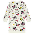 Girls Ivory Minnie Mouse Dress, 1, hi-res