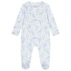 Baby Boys White & Blue Africa Babygrow, 1, hi-res