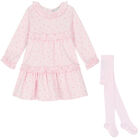 Baby Girls Pink & White Gingham Dress Set, 1, hi-res
