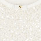 Girls White Sequin Sweatshirt, 1, hi-res