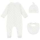 White Silver Moon Babygrow Set, 1, hi-res