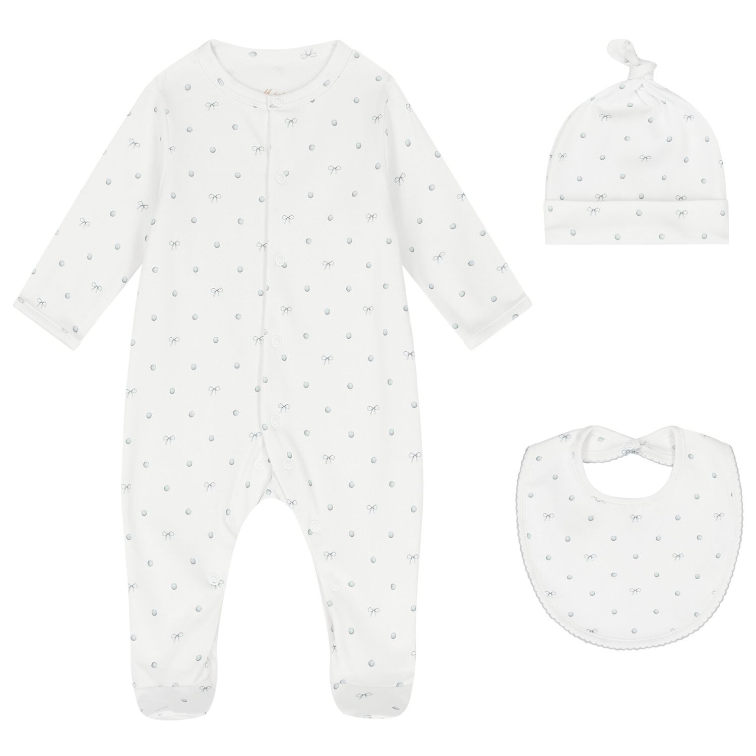 White Silver Moon Babygrow Set, 1, hi-res image number null