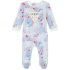 Baby Girls Blue Jewelry Logo Babygrow, 1, hi-res