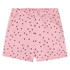 Girls Pink Polka Dot Shorts, 1, hi-res