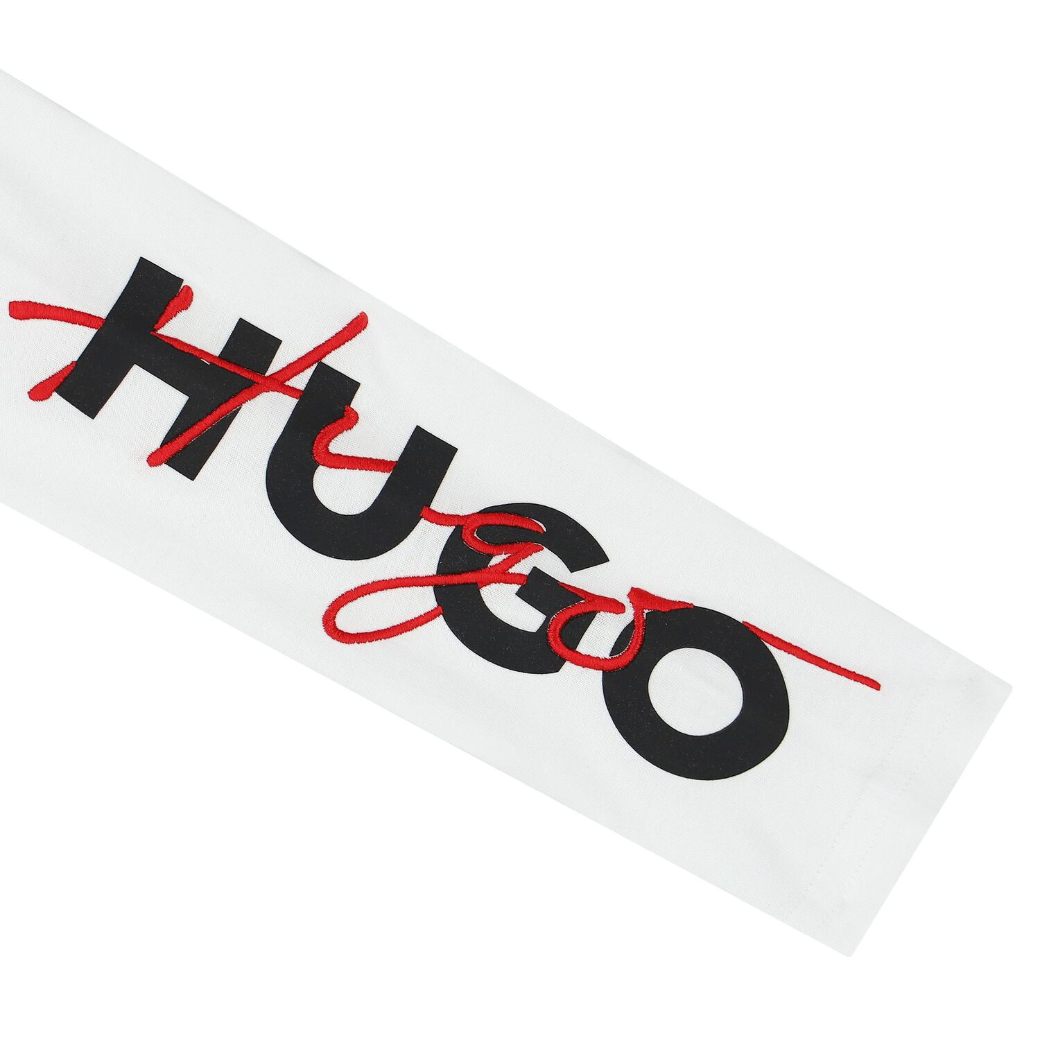 Boys White Logo Long Sleeve Top, 1, hi-res image number null