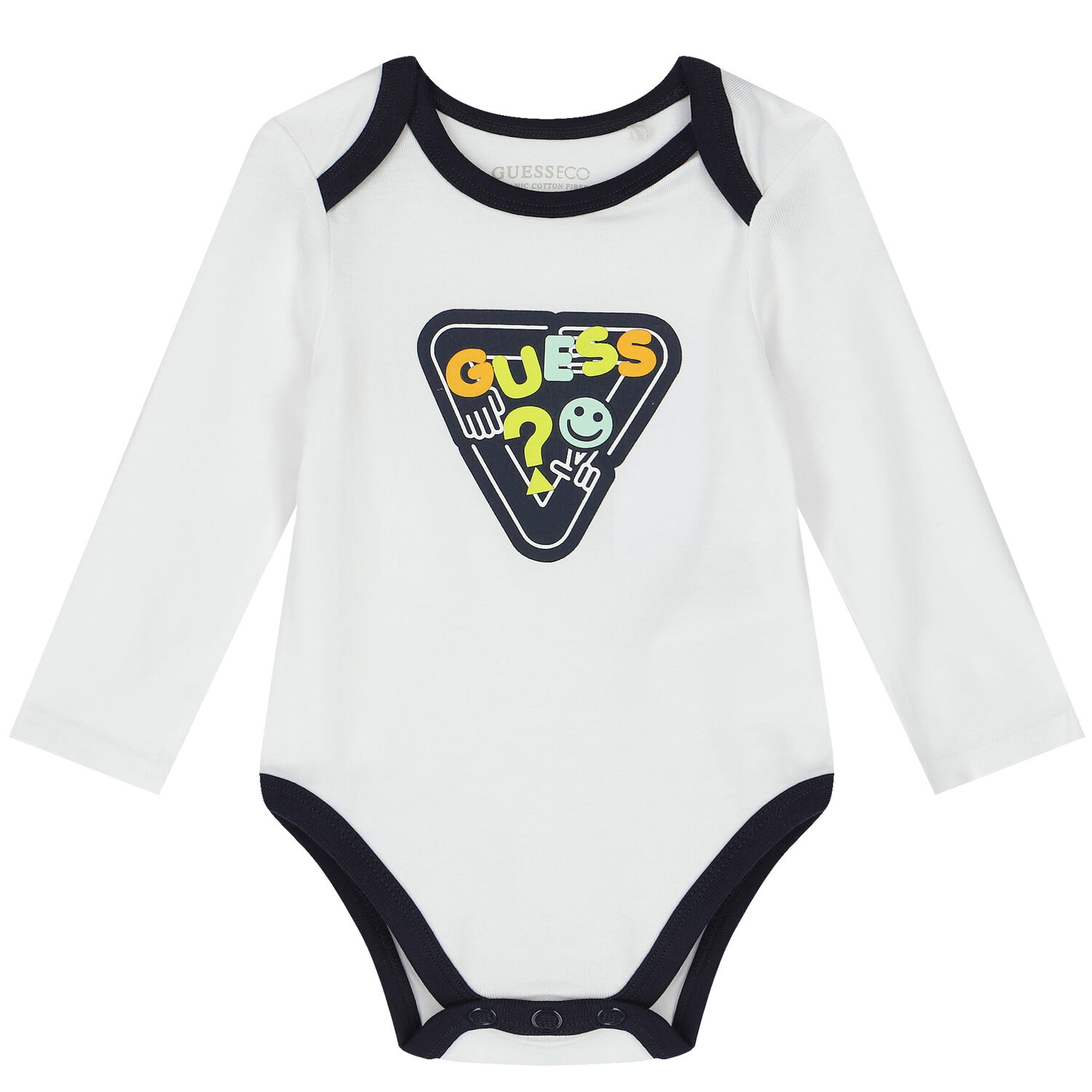 Baby Boys White & Navy Blue Tracksuit (3 Piece), 1, hi-res