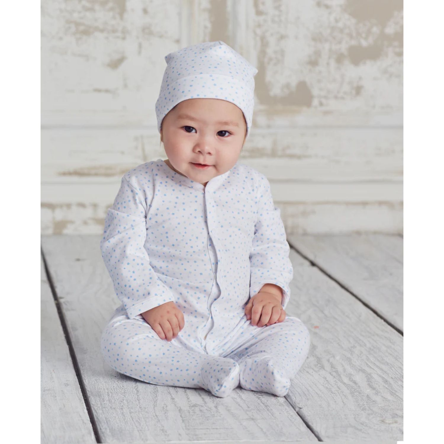 Baby Boys White and Blue Stars Babygrow Gift Set, 2, hi-res image number null