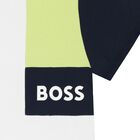 Younger Boys White Logo T-Shirt, 1, hi-res