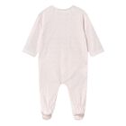 Baby Girls Pink Bear & Hearts Babygrow, 3, hi-res