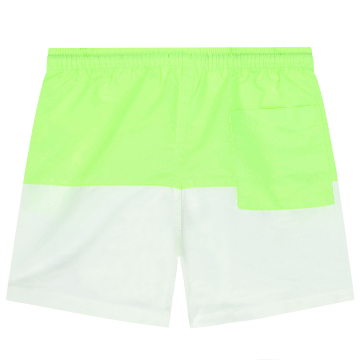 Boys Green & White Logo Swim Shorts, 2, hi-res image number null