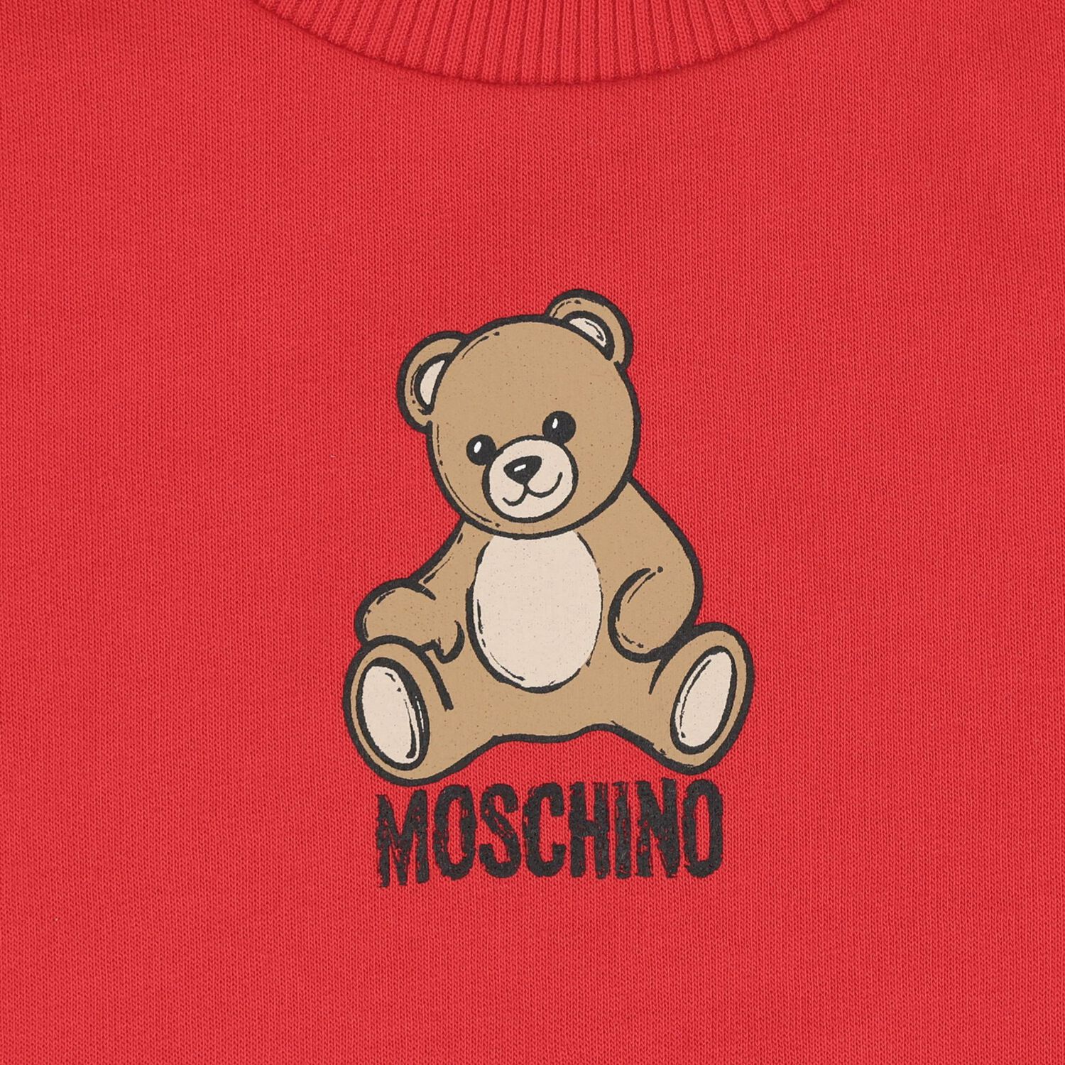 Younger Red Teddy Bear Logo Tracksuit, 4, hi-res