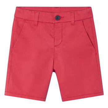 Boys Red Chino Shorts