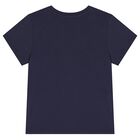 Boys Navy Blue Logo T-Shirt, 2, hi-res