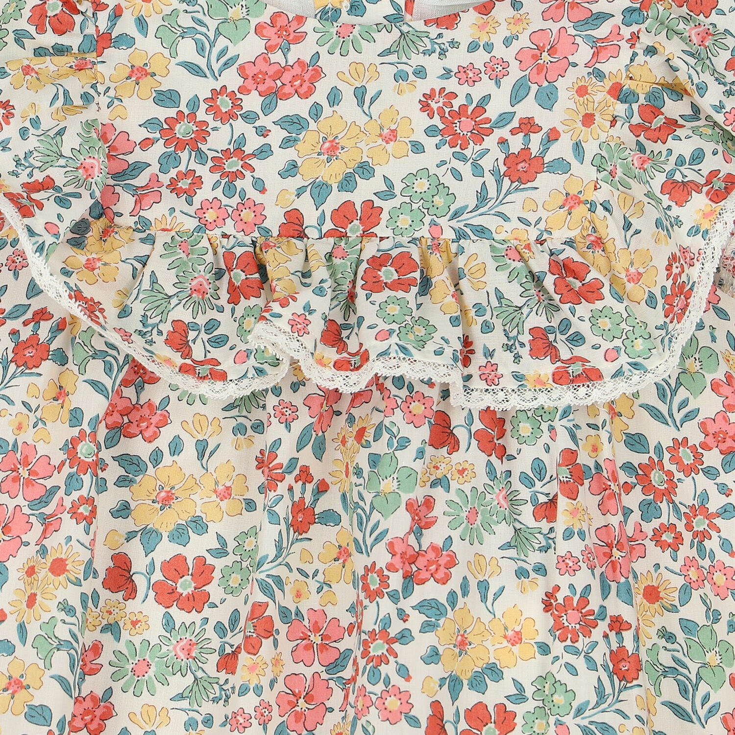 Younger Girls Multi-Color Floral Dress, 1, hi-res image number null