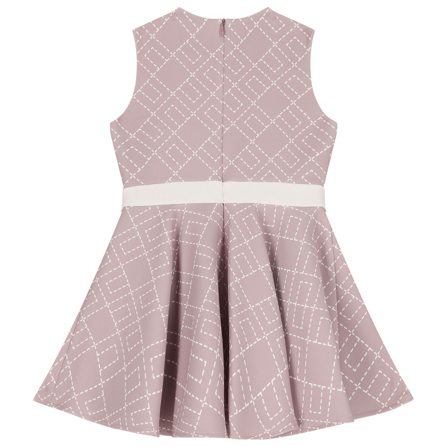 Girls Pink Logo Dress, 2, hi-res