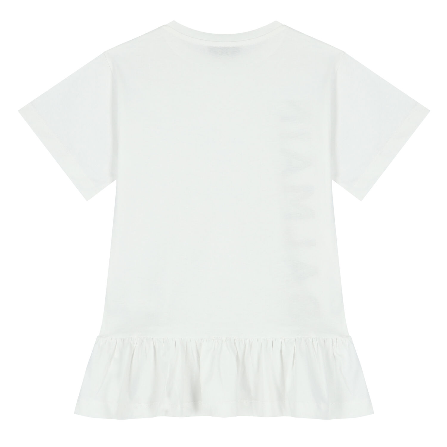 Girls White Logo Dress, 2, hi-res