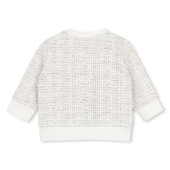 Younger Boys Ivory Logo Sweatshirt