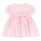Baby Girls Pink Smocked Dress, 1, hi-res