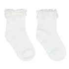 Girls White & Yellow Socks ( 2-Pack ), 1, hi-res
