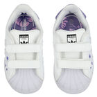 White & Purple Superstar Trainers, 1, hi-res