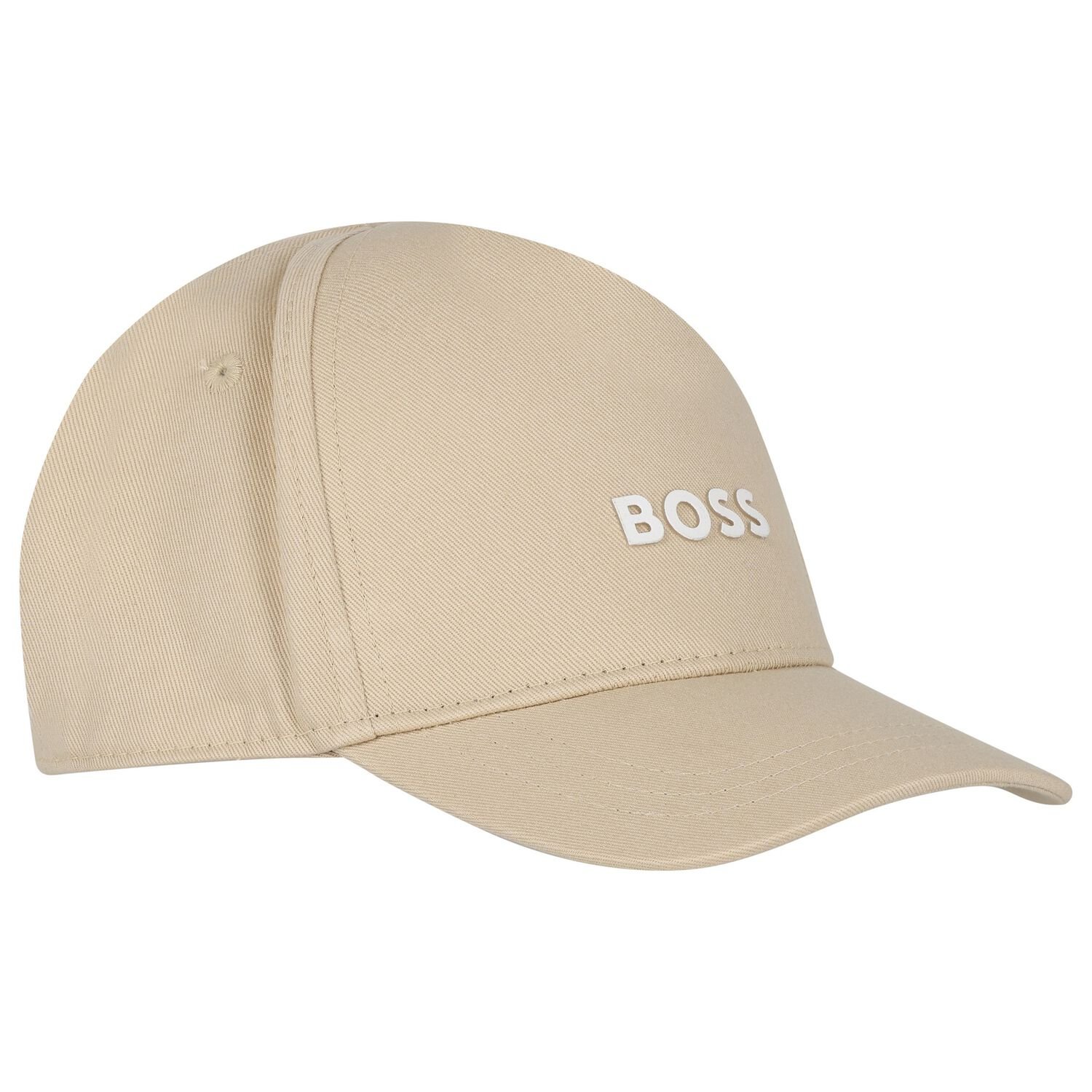 Boys Beige Logo Cap, 1, hi-res