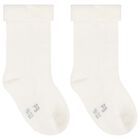 Baby Girls Ivory & Pink Socks ( 3-Pack ), 1, hi-res