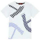Boys White Logo T-Shirt, 2, hi-res