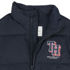 Boys Navy Blue Logo Puffer Jacket, 1, hi-res