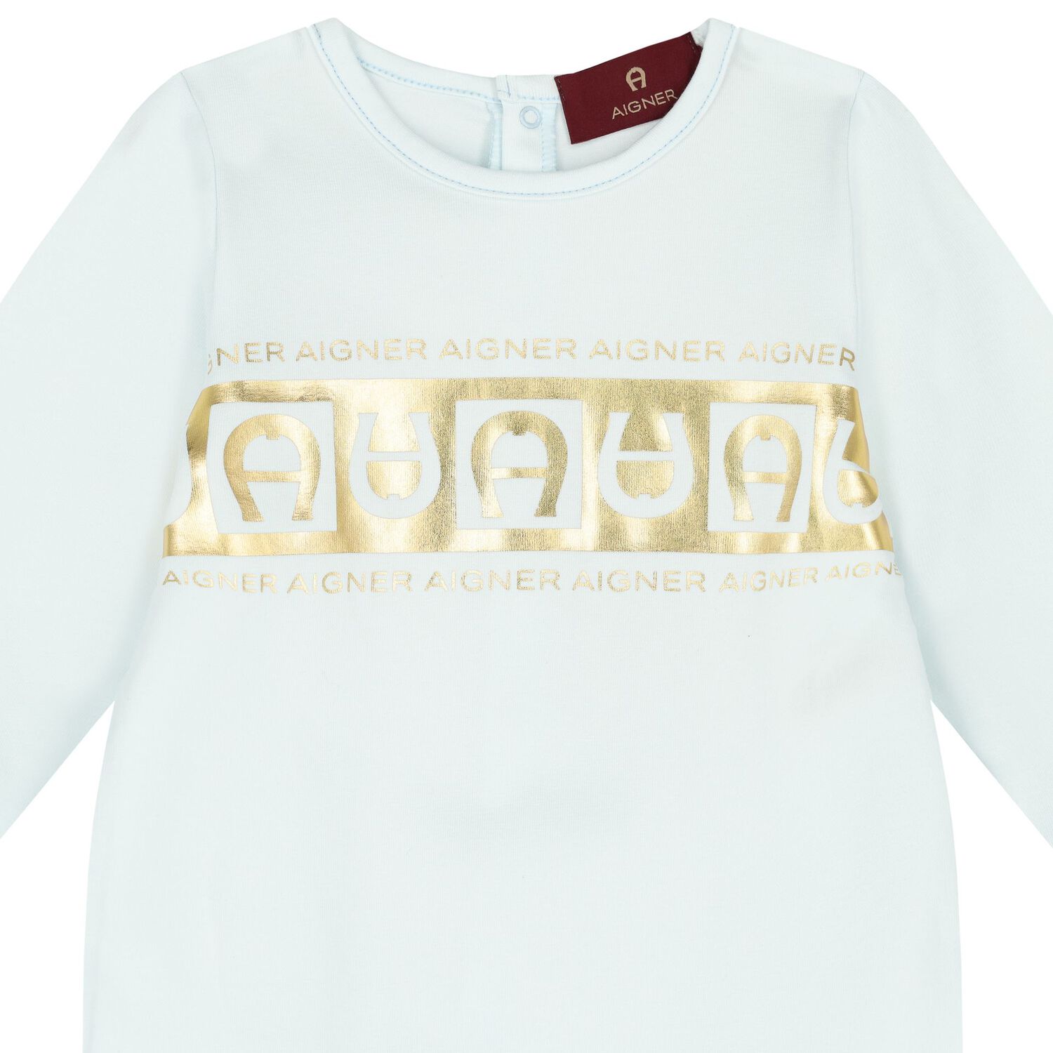 Baby Boys Blue Logo Babygrow, 2, hi-res