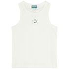 Girls White Logo Top, 1, hi-res