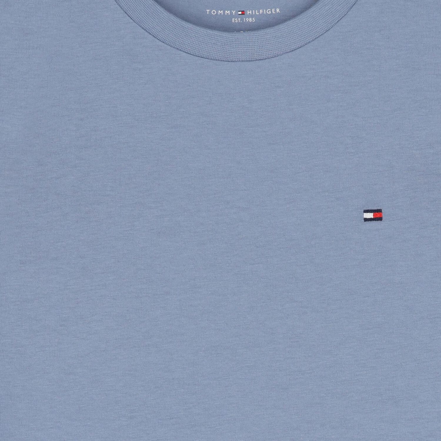 Boys Navy Blue & Blue Cotton Logo T-Shirts ( 2-Pack ), 4, hi-res