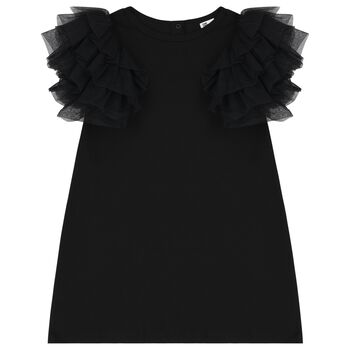Girls Black Tulle Dress