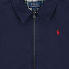 Boys Navy Blue Logo Jacket, 1, hi-res