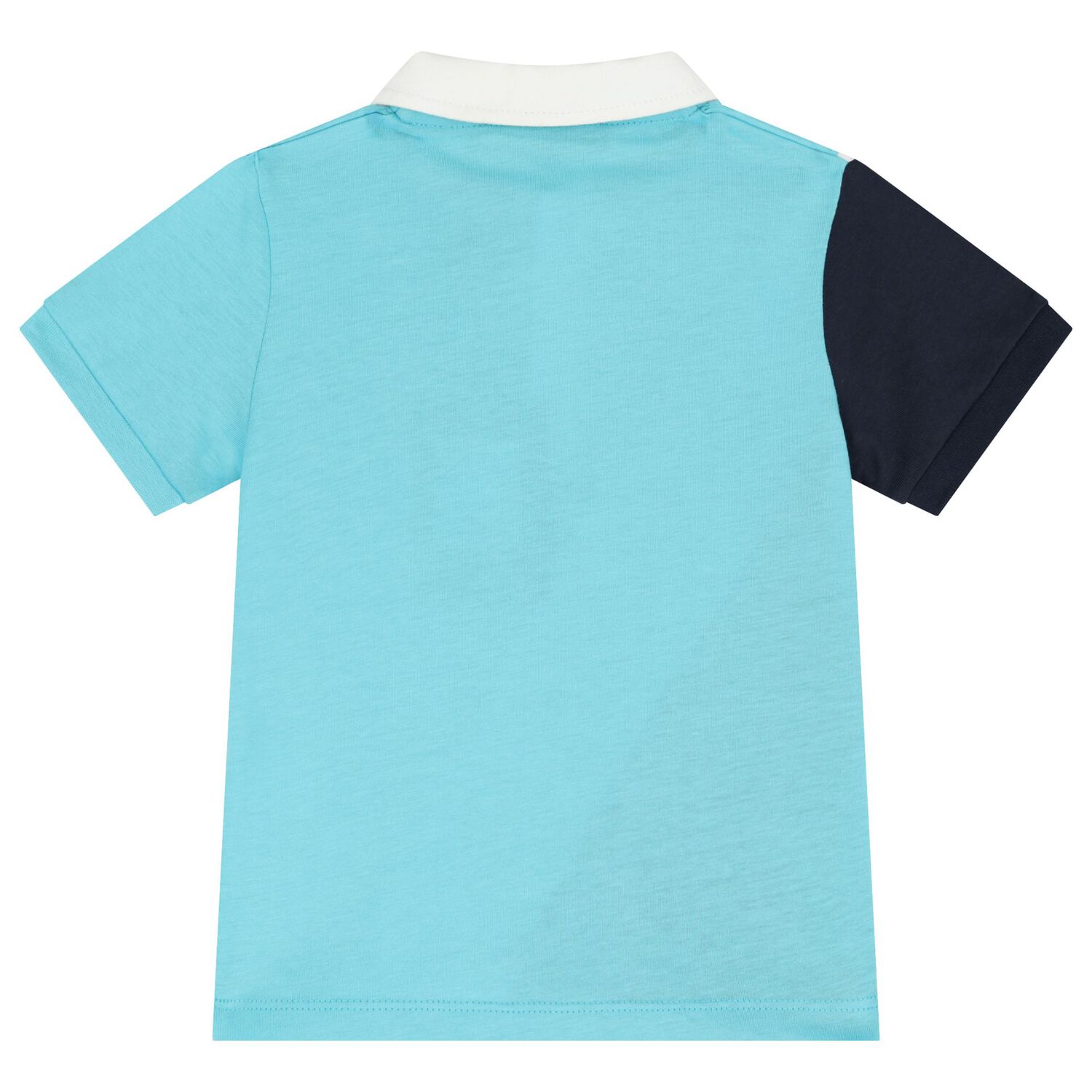 Younger Boys Blue Logo Polo Shirt, 1, hi-res