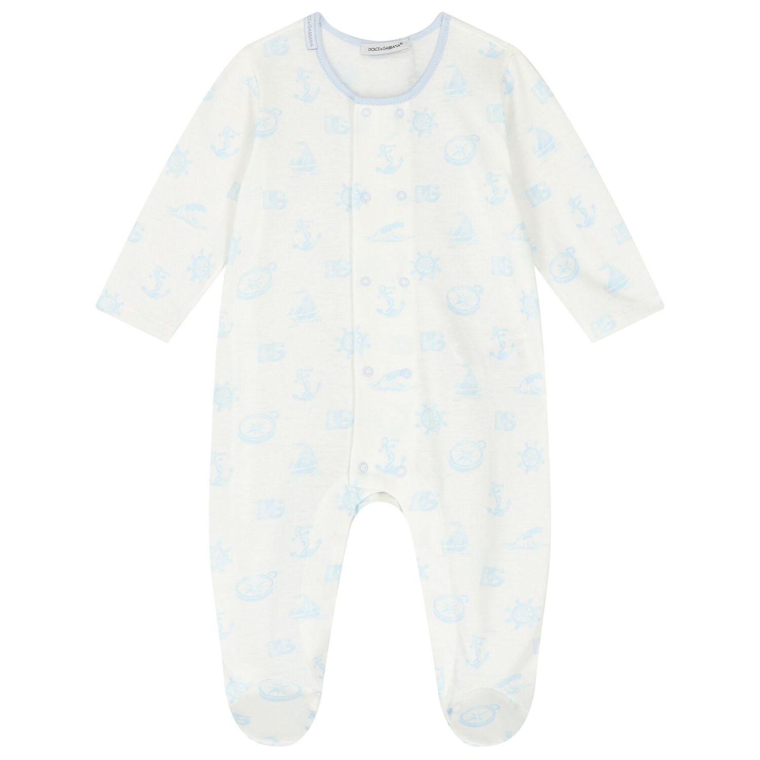 Baby Boys White & Blue Babygrow Gift Set, 1, hi-res image number null