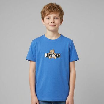 Blue Teddy Bear Logo T-Shirt