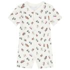 Baby Boys Ivory Playful Bear Baby Romper, 1, hi-res
