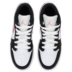 Girls Black, White & Pink Air Jordan 1 Low Trainers, 5, hi-res