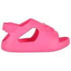 Younger Girls Pink Campus Sliders, 1, hi-res