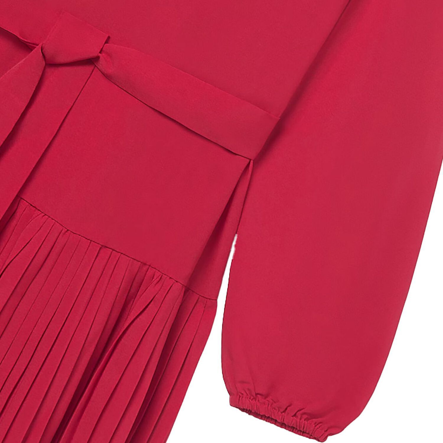 Girls Red Pleated Dress, 1, hi-res image number null