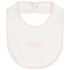 Baby Girls Ivory & Pink Logo Babygrow Gift Set, 2, hi-res