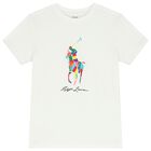 Boys White Logo T-Shirt, 1, hi-res